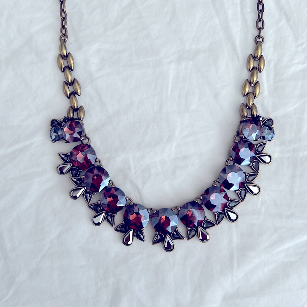 Capwell + Co. Amethyst Stone Cluster Bib Necklace